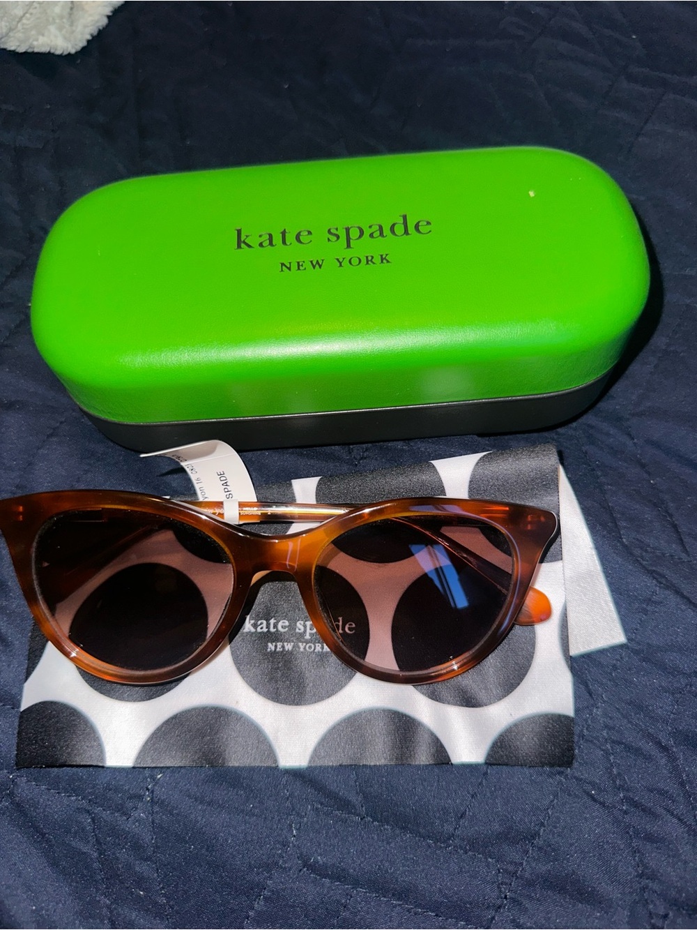 kate spade Tortoiseshell Brown Cat Eye Sunglasses